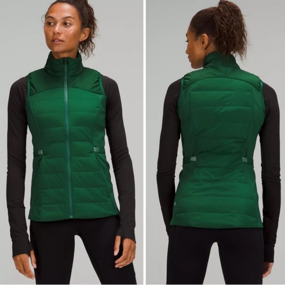 Lululemon Down For It All Vest In Everglade Green